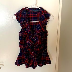Ralph Lauren plaid sleeveless top